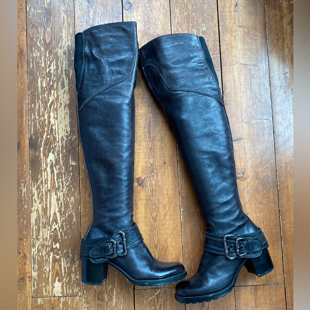 Marciano by Guess Over the Knee leather boots sz 7